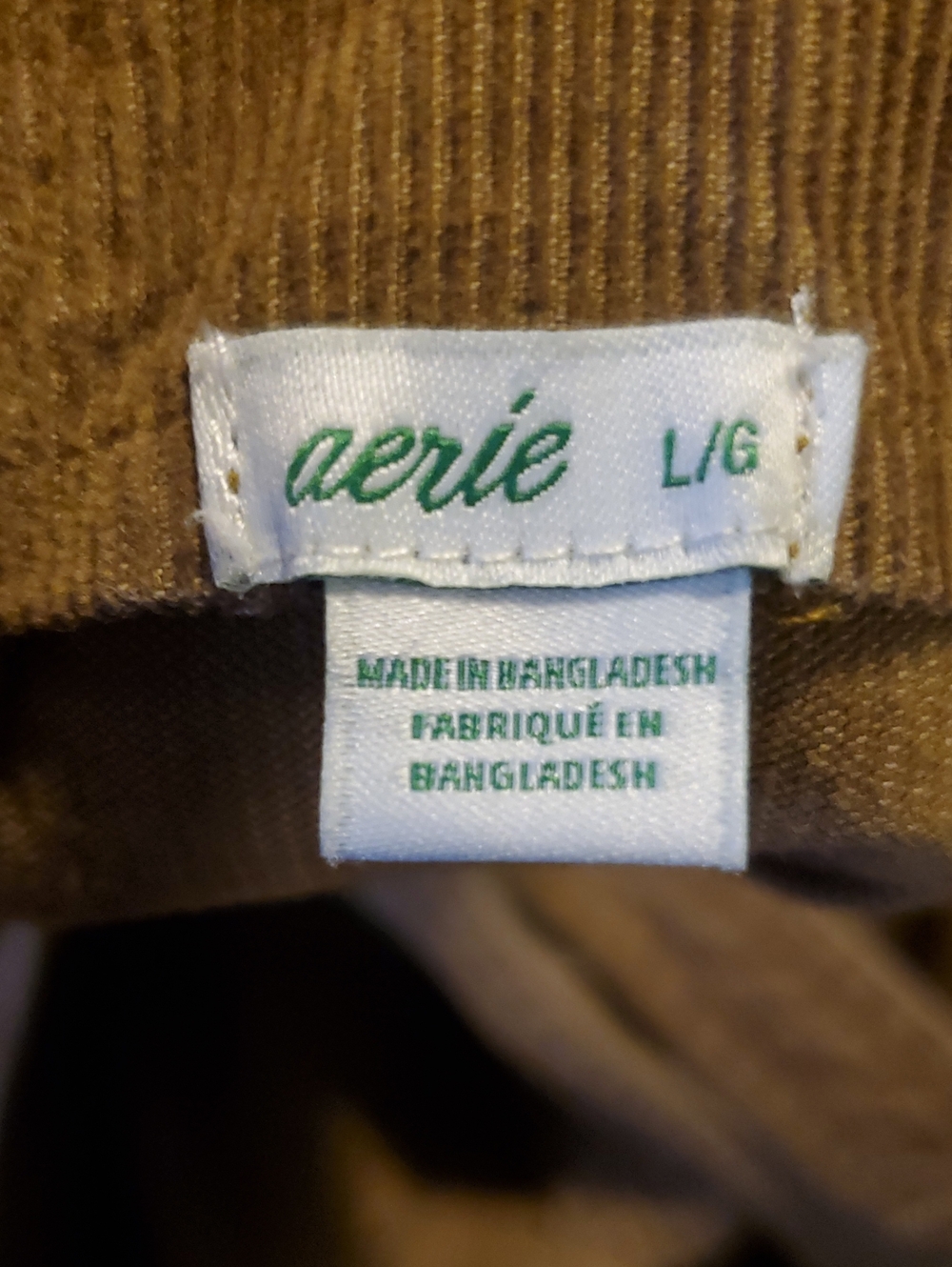 Aerie Werk And Play Corduroy Overalls Size Large Brown - Picture 8 of 13